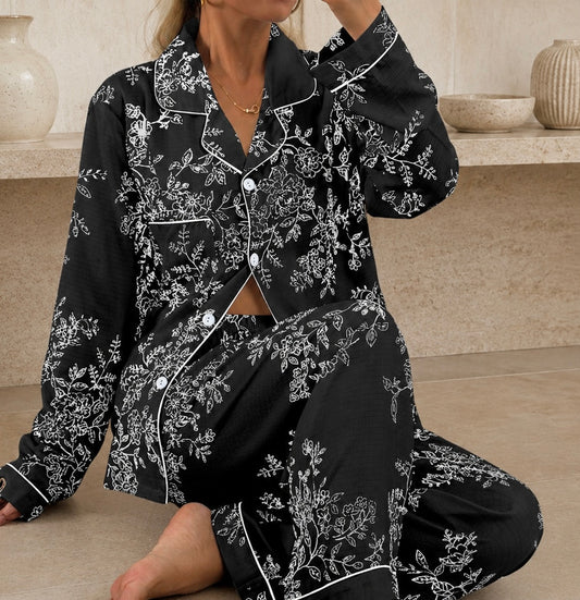 Toile de Jouy - Nuit Noire