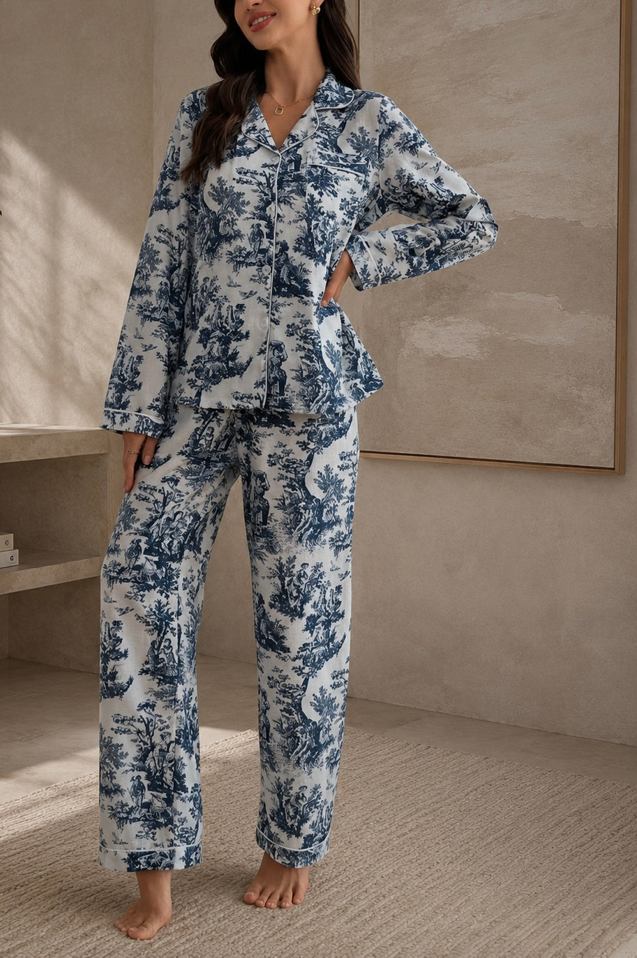 Toile de Jouy - Bleue